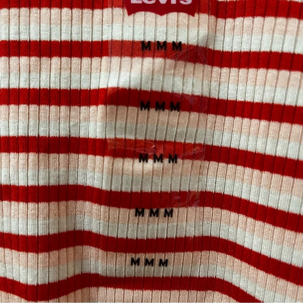 Levi’s Striped Short Sleeve shirt with ruffles-Size Girls M- NWT - Picture 3 of 9